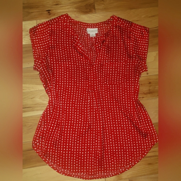Liz Claiborne, red blouse - Picture 1 of 3